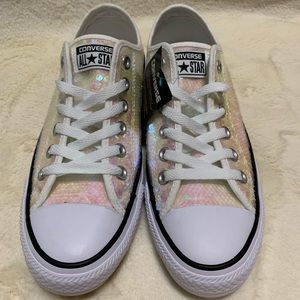 Women’s iridescent sequin Converse